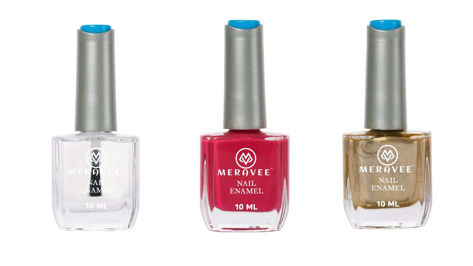Meravee Nail Enamel Combo Pack (3 Pcs)
