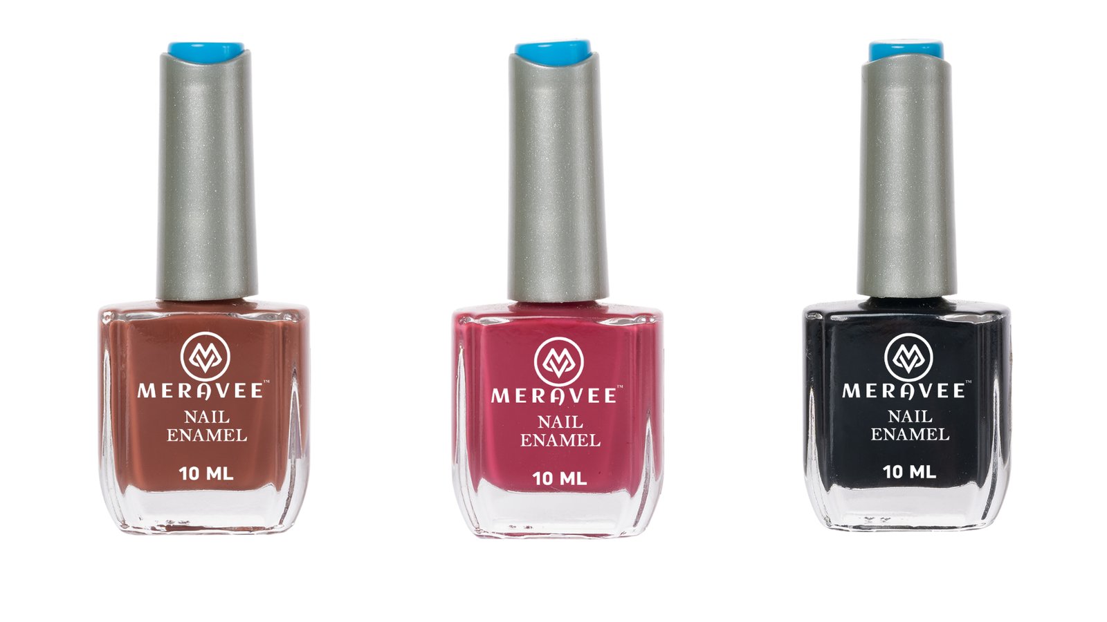 Meravee Nail Enamel Combo Pack (3 Pcs)